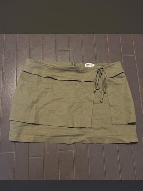 PacSun Olive Green Mini Skirt